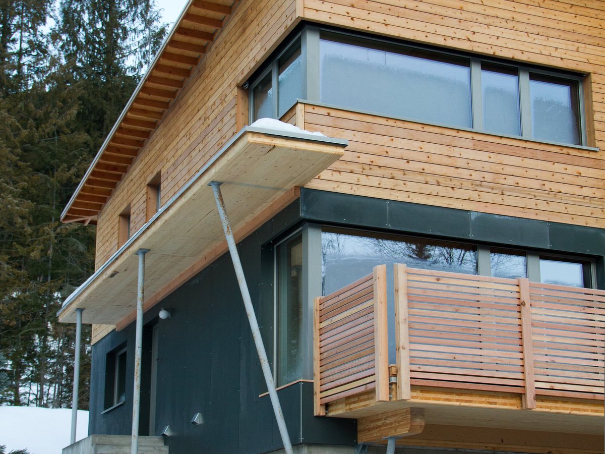 Passive House with balcony